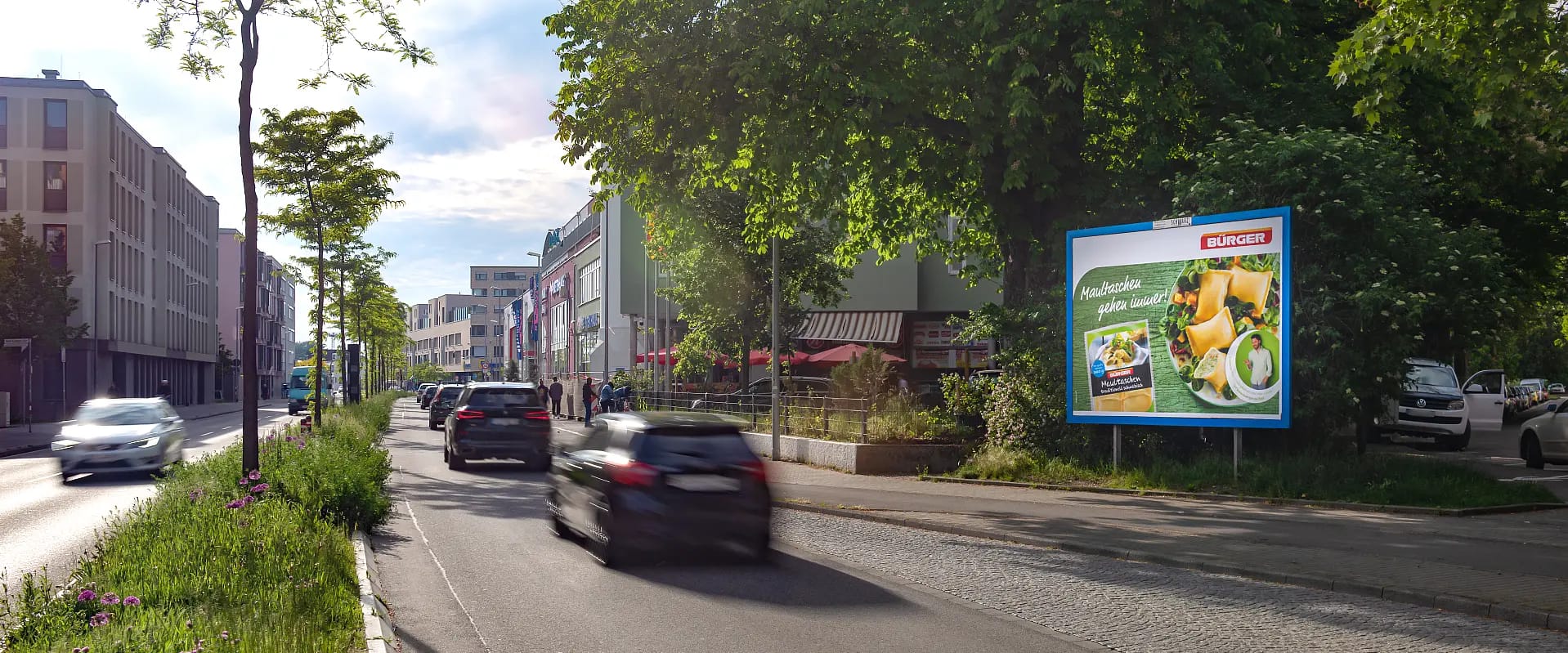 Foto einer Großfläche am Straßenrand in Konstanz