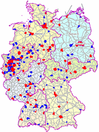 Beispielkarte für eine bundesweite OoH-Planung