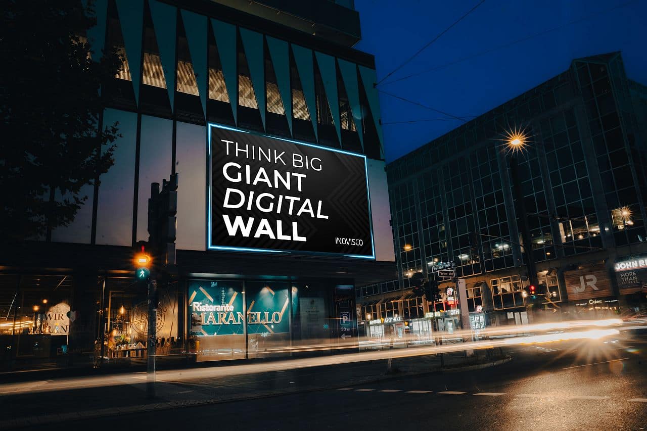 Digitales Riesenposter an einer Hauswand in Berlin Digitales Riesenposter an einer Hauswand in Berlin